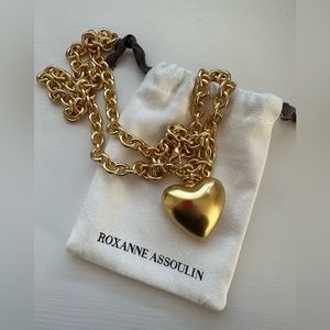 Roxanne Assoulin Heart & Soul Gold Tone Necklace